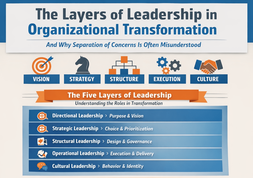 Organizational Transformation  – Separation of Concerns in Leadership – Part&nbsp;1