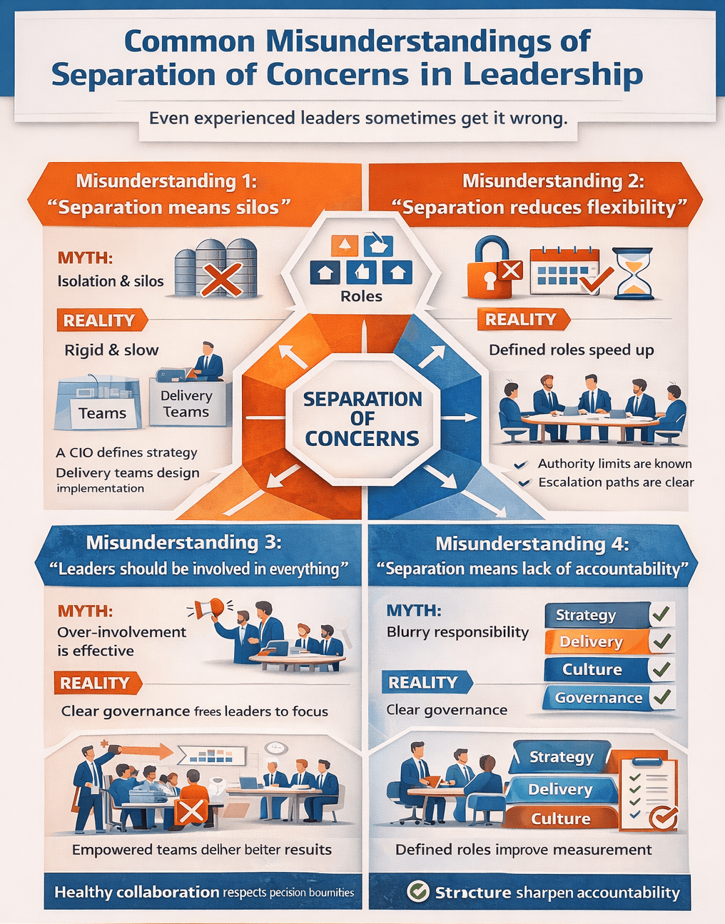 Organizational Transformation – Separation of Concerns in Leadership — Part&nbsp;II